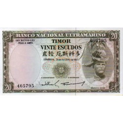 Timor 20 Escudos 1967