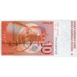 Suíça 10 Francos 1991 (UNC)