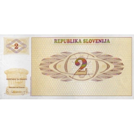 Eslovénia 2 Tolarjev ND 1990