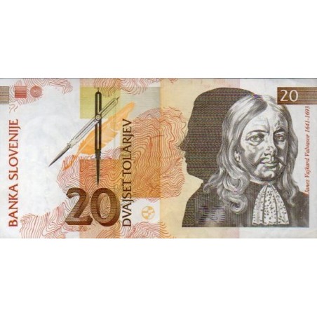 Eslovénia 20 Tolarjev 1992