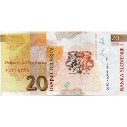 Eslovénia 20 Tolarjev 1992