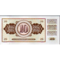 Jugoslávia 10 Dinara 1978
