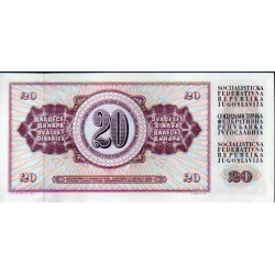 Jugoslávia 20 Dinara 1974