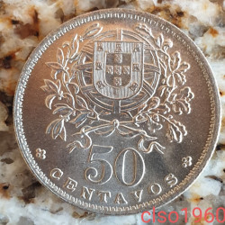 Portugal 50 Centavos 1960 Sob