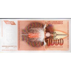 Jugoslávia 1000 Dinara 1990