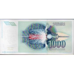 Jugoslávia 1000 Dinara 1991