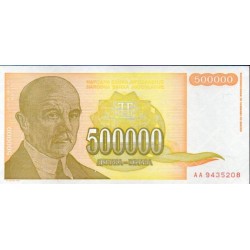 Jugoslávia 500,000 Dinara 1994