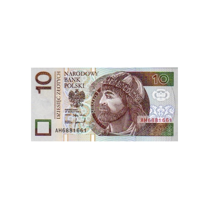 Polónia 10 Zlotych 1994