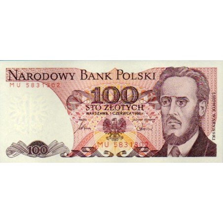 Polónia 100 Zlotych 1986