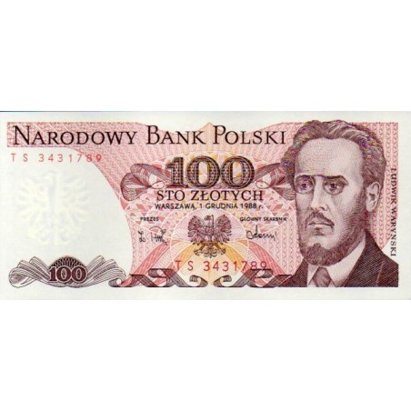 Polónia 100 Zlotych 1988