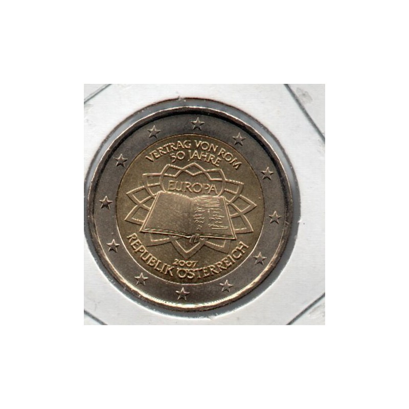 Áustria 2 € 2007 Tratado de Roma