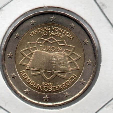 Áustria 2 € 2007 Tratado de Roma