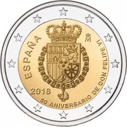 Espanha 2 € 2018 Rei Felipe VI