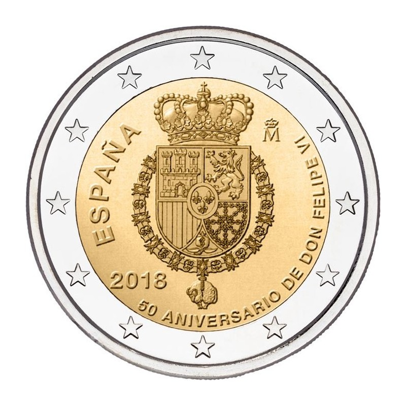 Espanha 2 € 2018 Rei Felipe VI