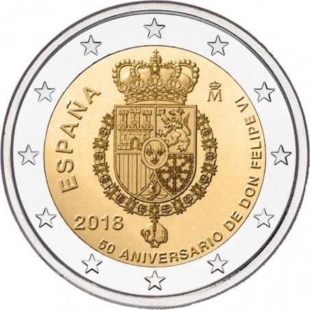 Espanha 2 € 2018 Rei Felipe VI