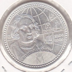 Espanha 12 € 2006 V Centenário da Morte Cristóvão Colombo