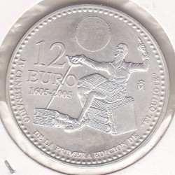 Espanha 12 € 2005 (Don Quijote de la Mancha