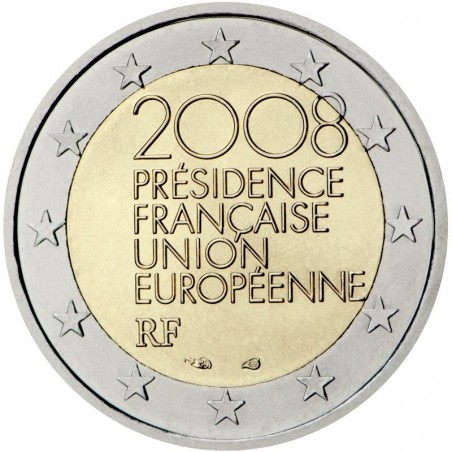 França 2 € 2008 Presidência do Conselho da U.E.