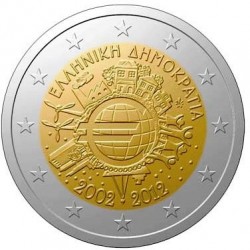 Grécia 2 € 2012 10 Anos do Euro