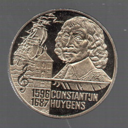 Holanda 5 Euros 1996 400 anos Poeta Constantijn