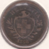 Suíça 1 Rappen 1856