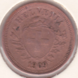 Suíça 1 Rappen 1909