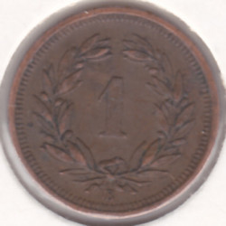 Suíça 1 Rappen 1937