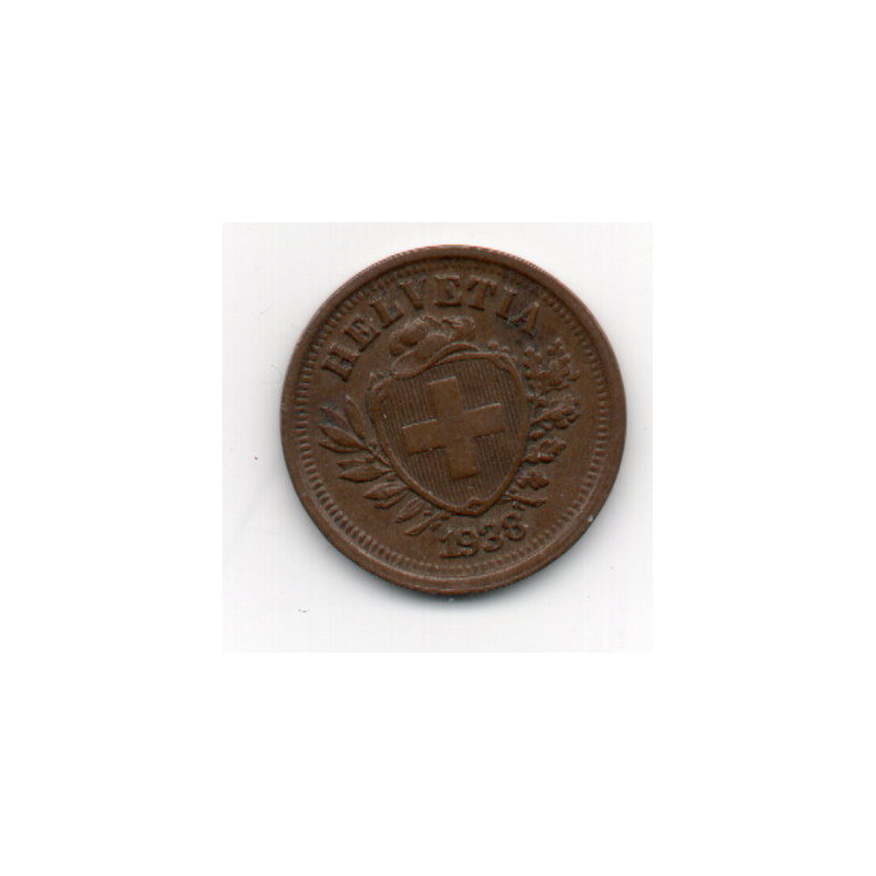 Suíça 1 Rappen 1938