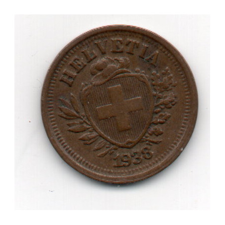 Suíça 1 Rappen 1938