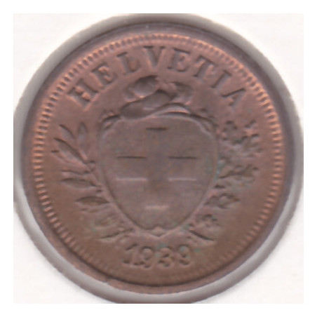 Suíça 1 Rappen 1939
