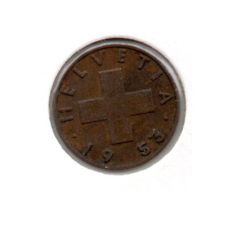 Suíça 1 Rappen 1953