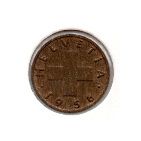 Suíça 1 Rappen 1956