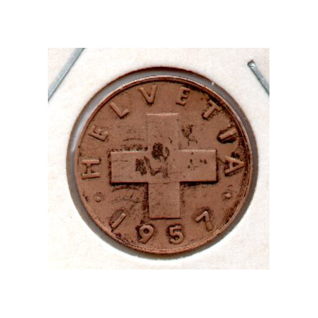 Suíça 1 Rappen 1957