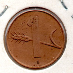 Suíça 1 Rappen 1957