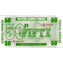 Reino Unido 50 New Pence ND...