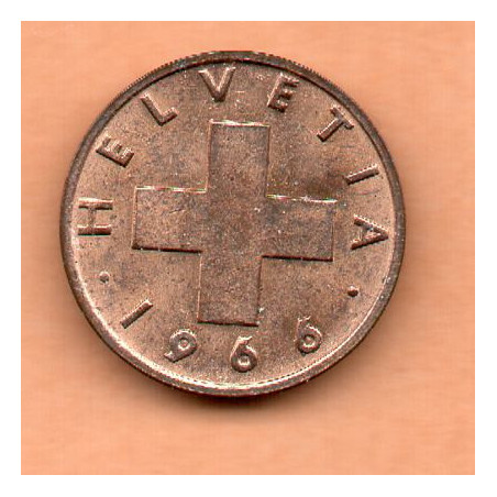 Suíça 1 Rappen 1966