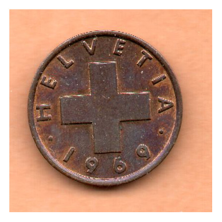 Suíça 1 Rappen 1969