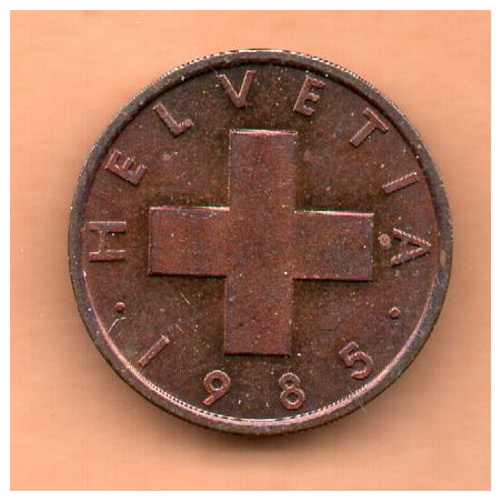 Suíça 1 Rappen 1985