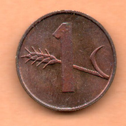 Suíça 1 Rappen 1985