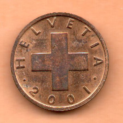 Suíça 1 Rappen 2001