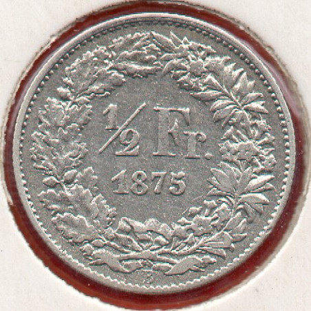 Suíça 50 Rappen 1875