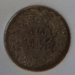 Suíça 50 Rappen 1920 Certificada AU58