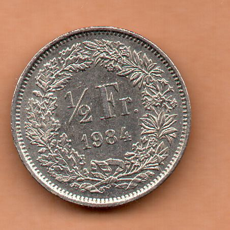 Suíça 50 Rappen 1984