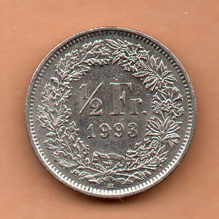 Suíça 50 Rappen 1993