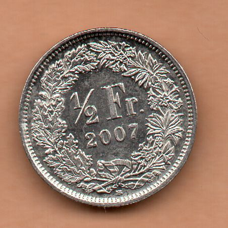 Suíça 50 Rappen 2007