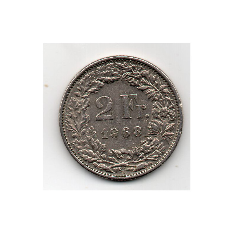 Suíça 2 Francos 1968 B