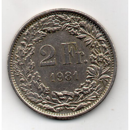 Suíça 2 Francos 1981