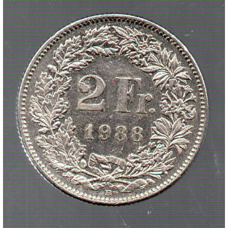 Suíça 2 Francos 1988