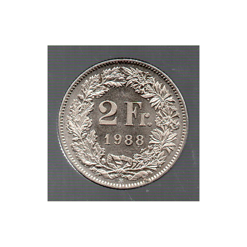 Suíça 2 Francos 1988