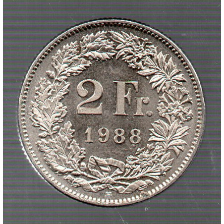 Suíça 2 Francos 1988